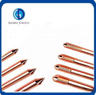Çekim Gücü 580n/mm2 Elektrik ekipmanları için bakır bağlanmış çelik toprak çubuğu