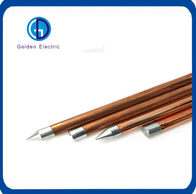 ISO sertifikalı 13 mm çaplı uygulamalar için Internal Threaded Copper Grounding Rods