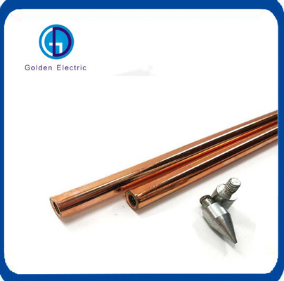 ISO sertifikalı 13 mm çaplı uygulamalar için Internal Threaded Copper Grounding Rods