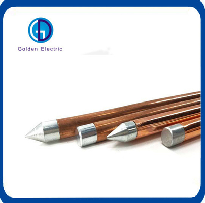 ISO sertifikalı 13 mm çaplı uygulamalar için Internal Threaded Copper Grounding Rods