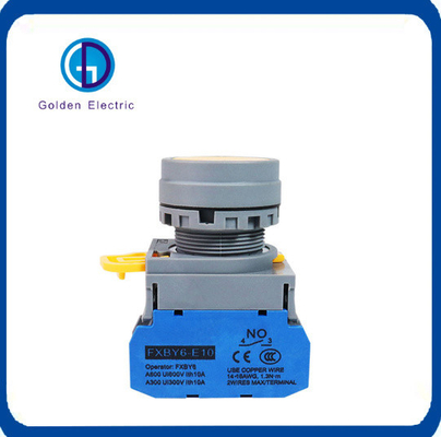 22mm IP65 10A 1 acil durma düğmesi yok Yeşil Plastik Fxby6 Kendini kurtarma