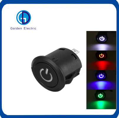 22 mm çaplı LED Otomatik Kilitleme Güçlü Düğme Kapatma Değiştiricisi Kendini Kilitleyici Tipi